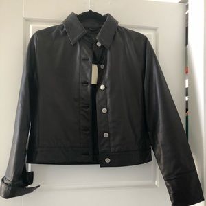 Banana Republic black Leather Jacket size small